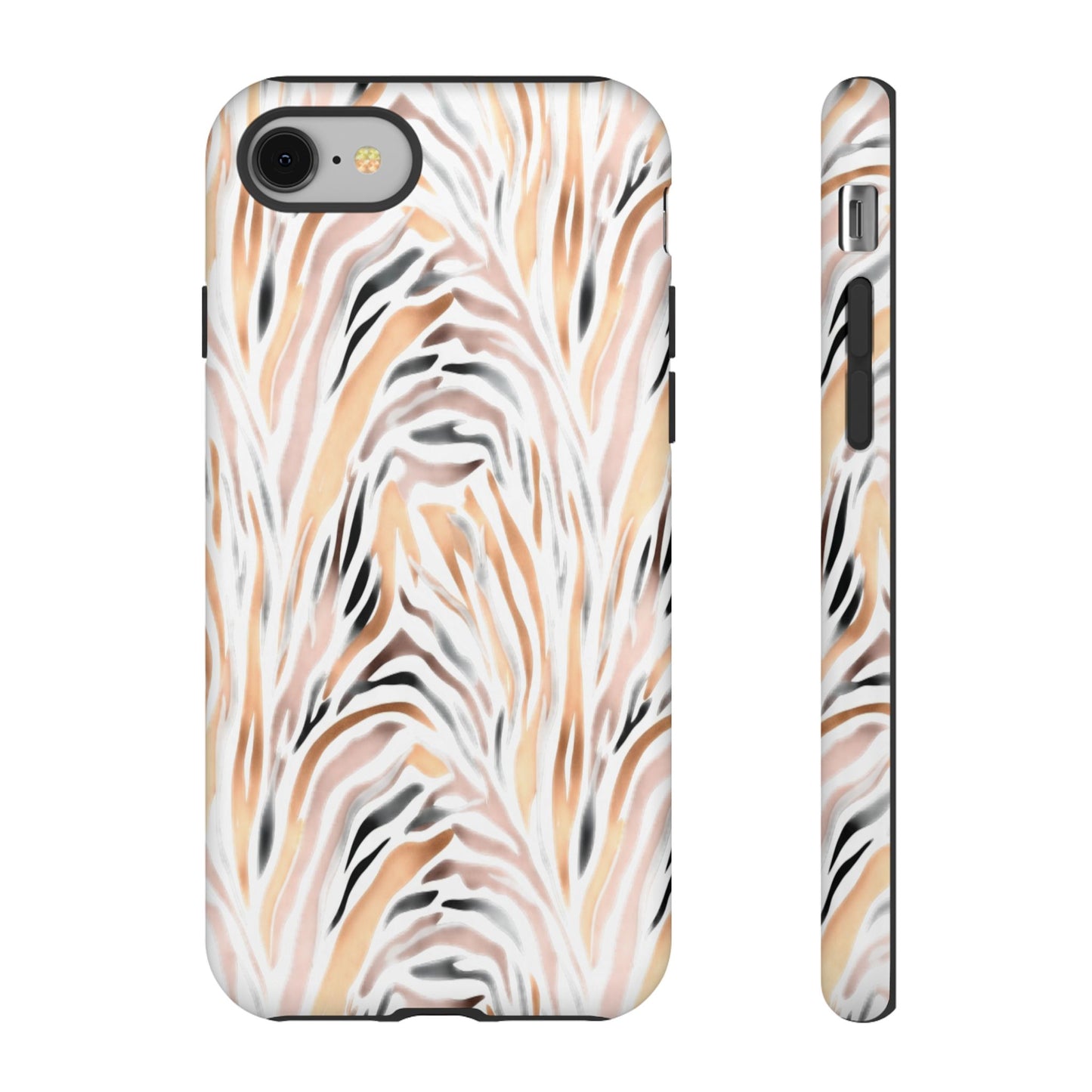 Tough Case — Neutral Watercolor Tiger Stripe Phone Case