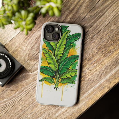 Tropical Banana Leaf Phone Case — Vibrant Green Plant Protector
