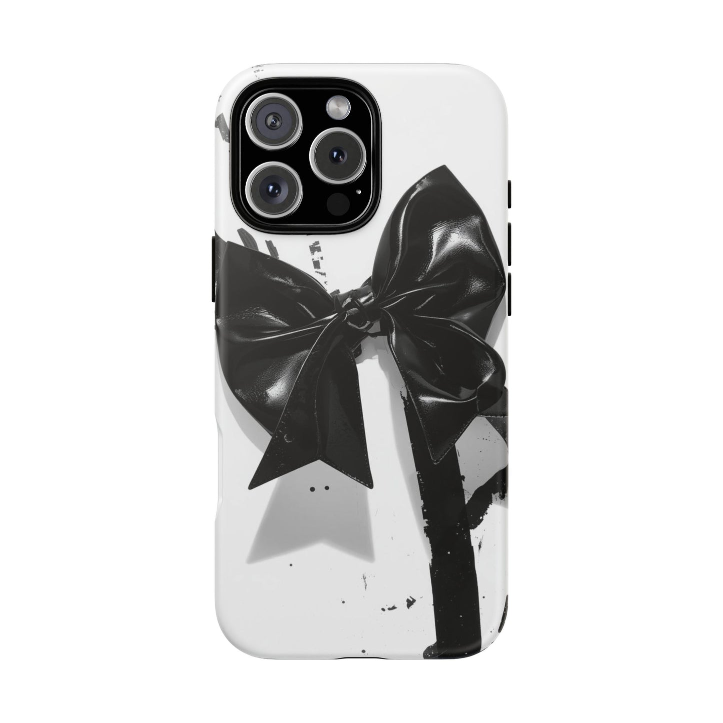 Phone Case — Black Bow Graphic Protective Cover