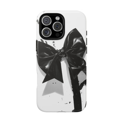 Phone Case — Black Bow Graphic Protective Cover