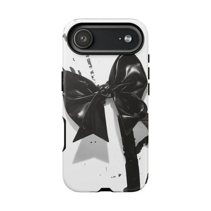 Phone Case — Black Bow Graphic Protective Cover