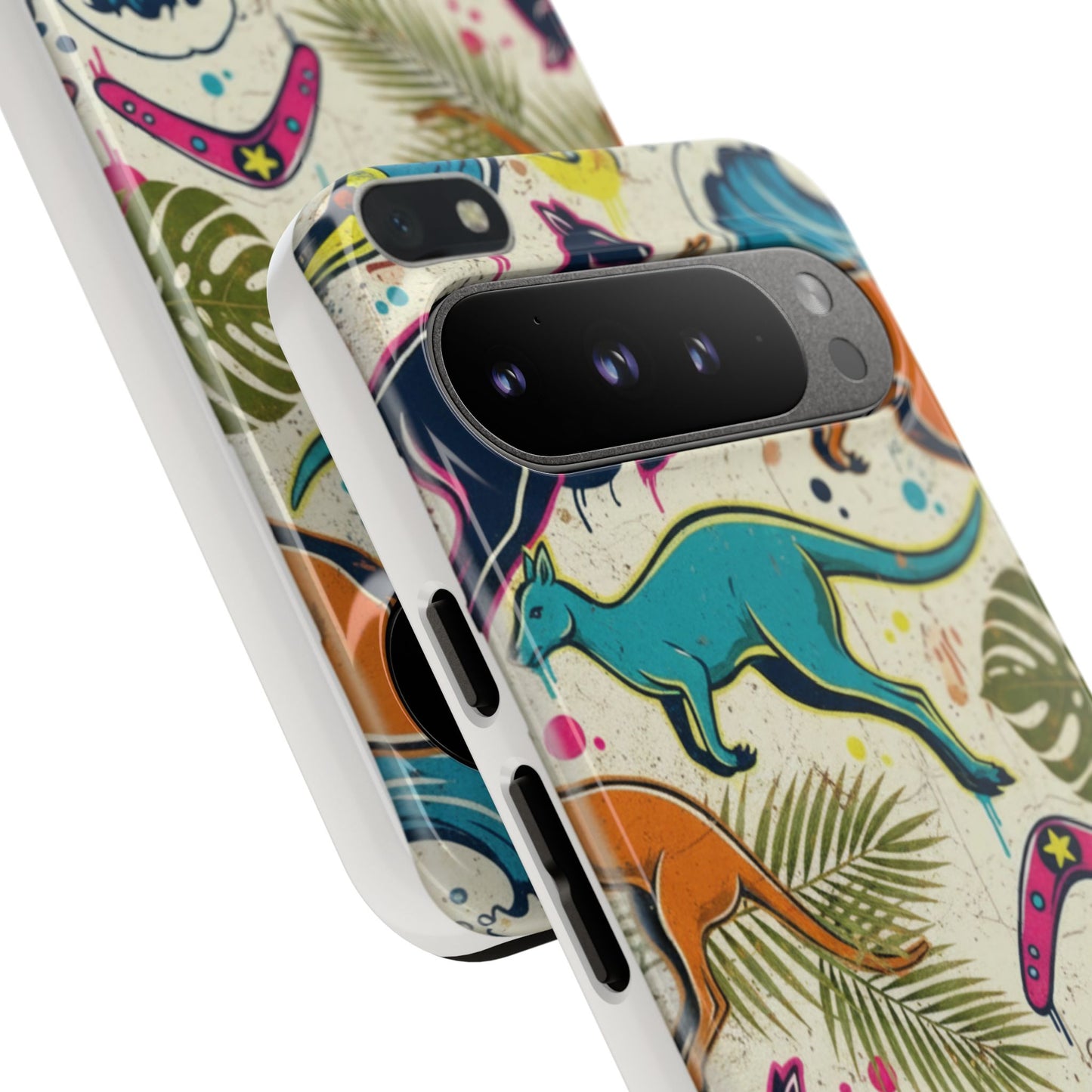 Tough Cases — Colorful Surfing Kangaroo Phone Case