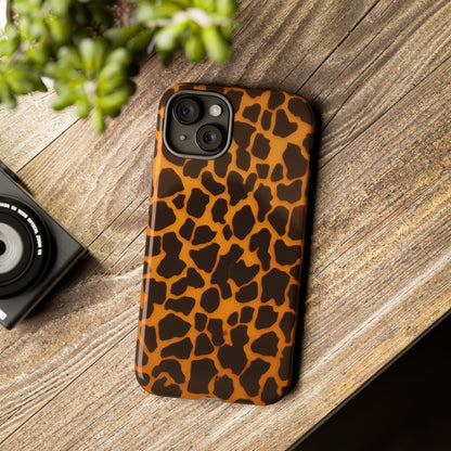 Leopard Print Tough Phone Case — Slim Protective iPhone Cover