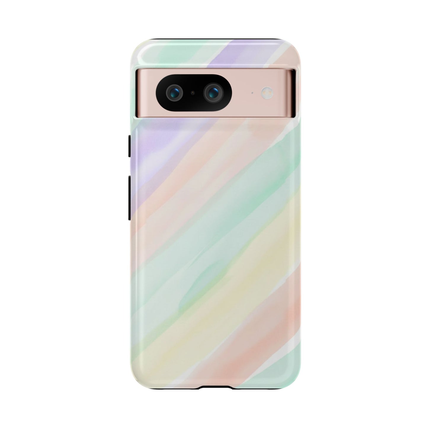 Pastel Watercolor Stripe Tough Phone Case