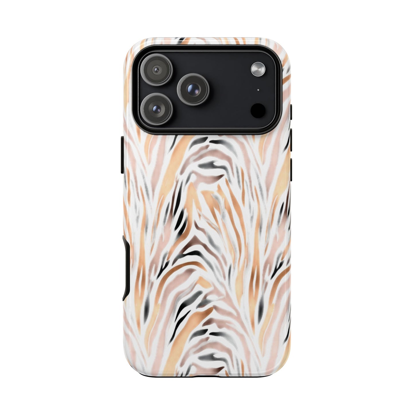 Tough Case — Neutral Watercolor Tiger Stripe Phone Case