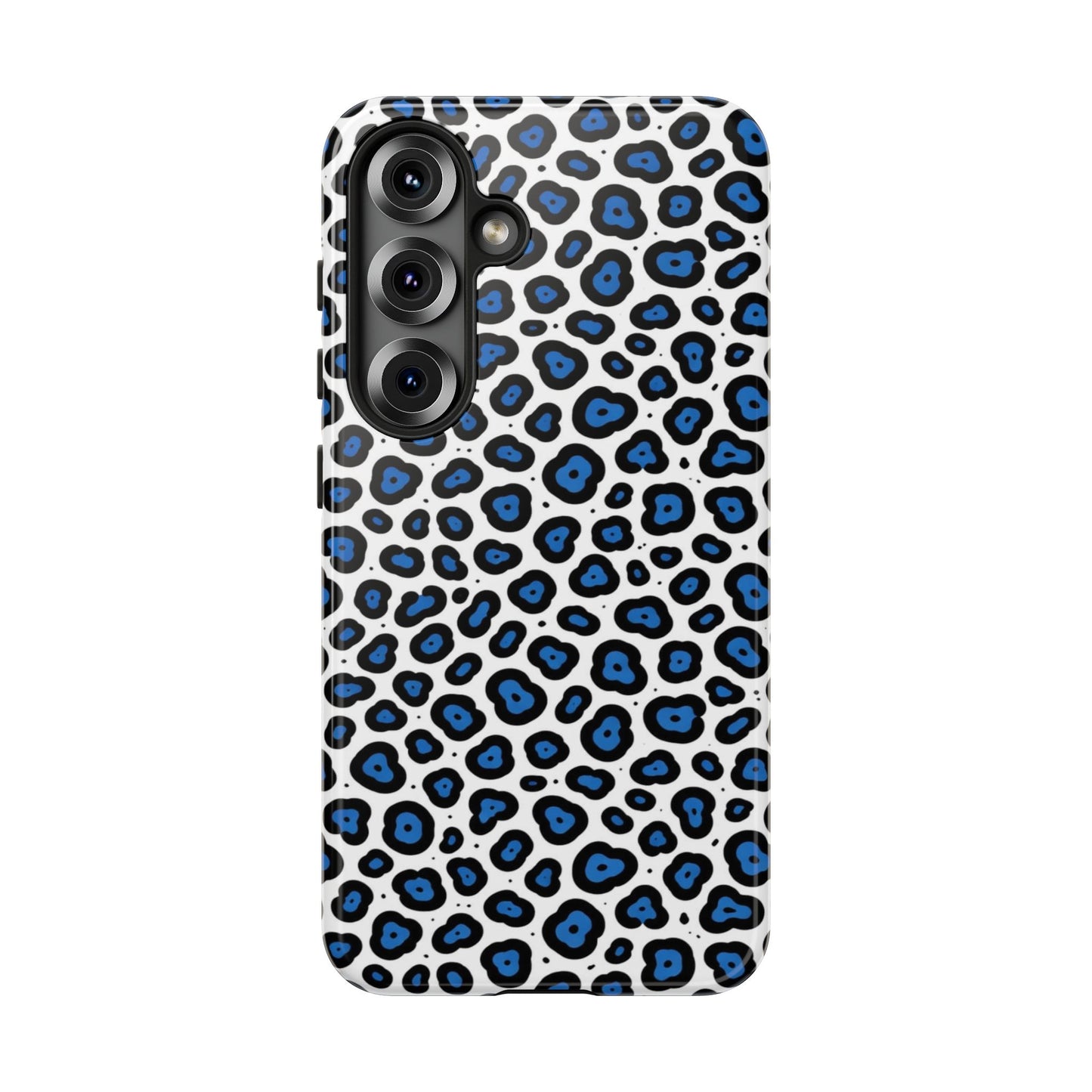 Blue Leopard Print Phone Case – Tough Protective Cover