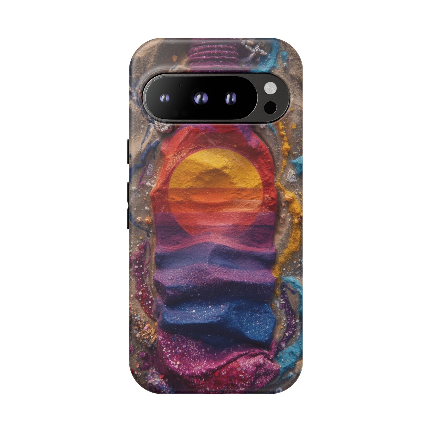 Phone Case — Colorful Sand Art Sunset Tough Protective Case