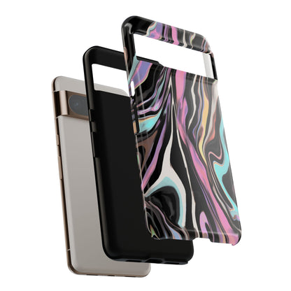 Abstract Marble Tough Phone Case — Pastel Swirl Protective Cover