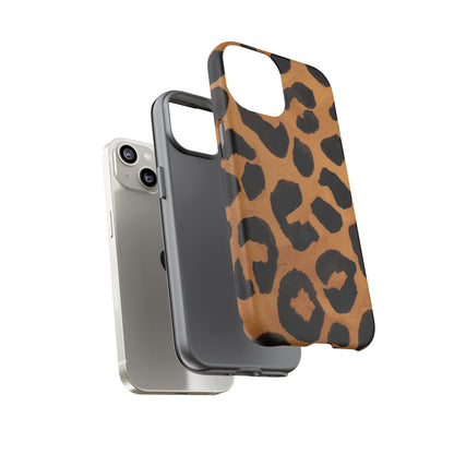 Leopard Print Tough Phone Case — Protective Animal Print iPhone Case