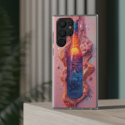 Phone Case — Surreal Sunset Bottle Art Flexible Protective Cover