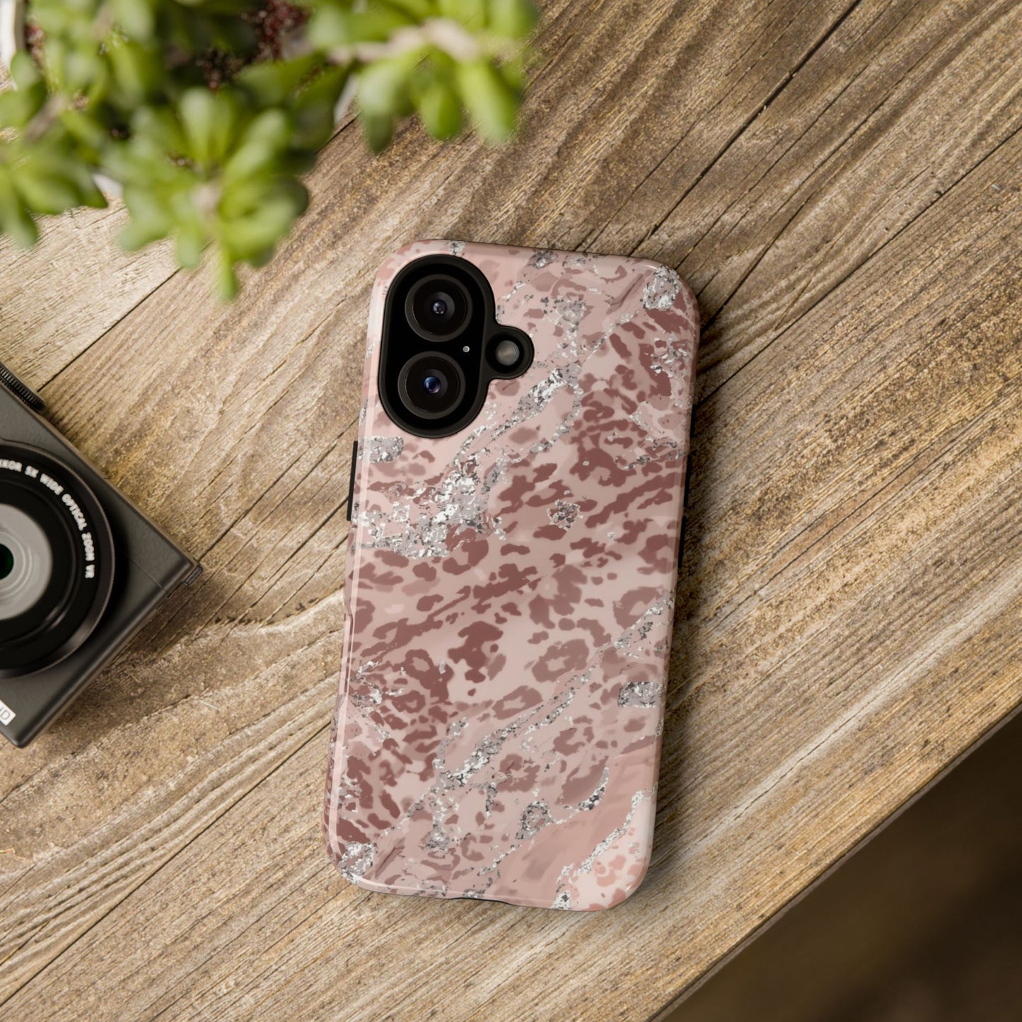 Tropical Monstera Phone Case — Colorful Leaf Protective Tough Case