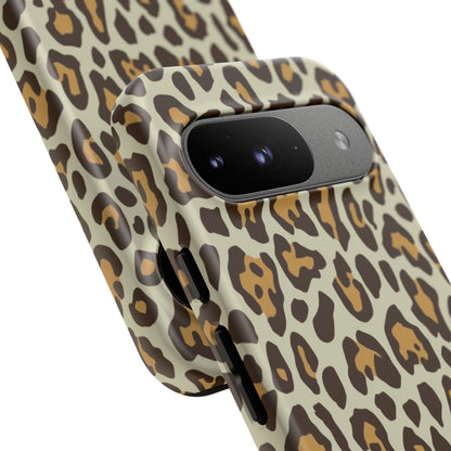 Leopard Print Tough Phone Case — Durable Protective Animal Print Case