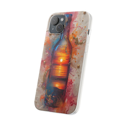 Copy of Floral Holographic Phone Case — Iridescent Leaves & Flowers Flexi Case