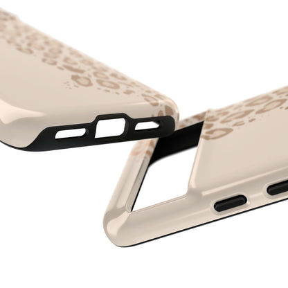 Phone Case – Beige Leopard Print Protective Cover