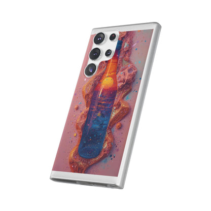 Phone Case — Surreal Sunset Bottle Art Flexible Protective Cover