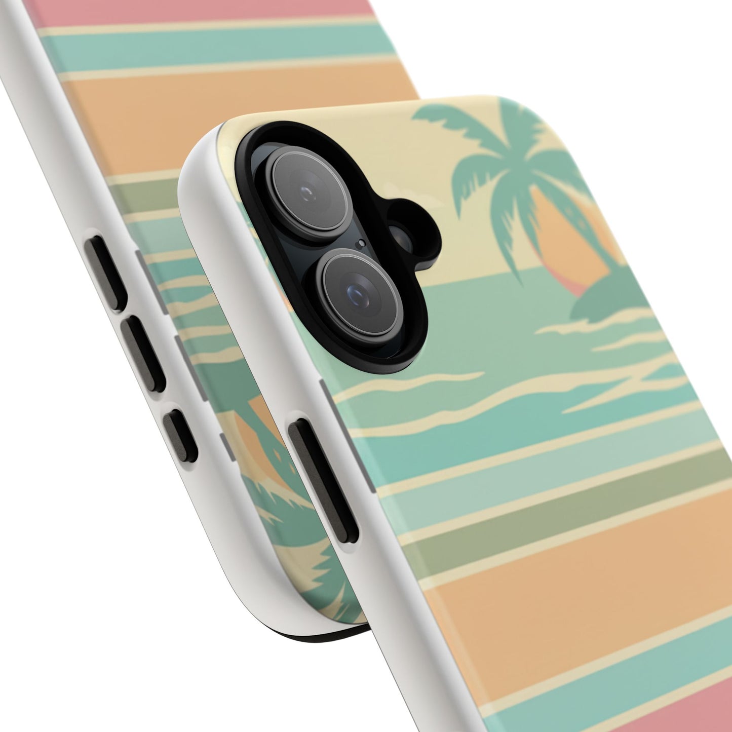 Tough Case — Retro Pastel Sunset Palm Tree Phone Case