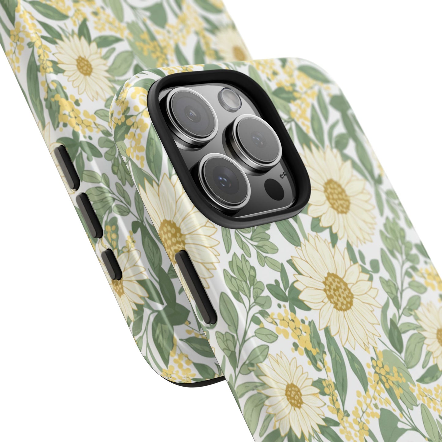 Daisy Meadow Tough Phone Case — Floral Protective Phone Cover