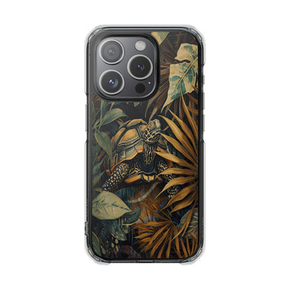 Turtle Jungle Magnetic Clear Phone Case
