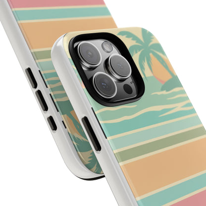 Tough Case — Retro Pastel Sunset Palm Tree Phone Case