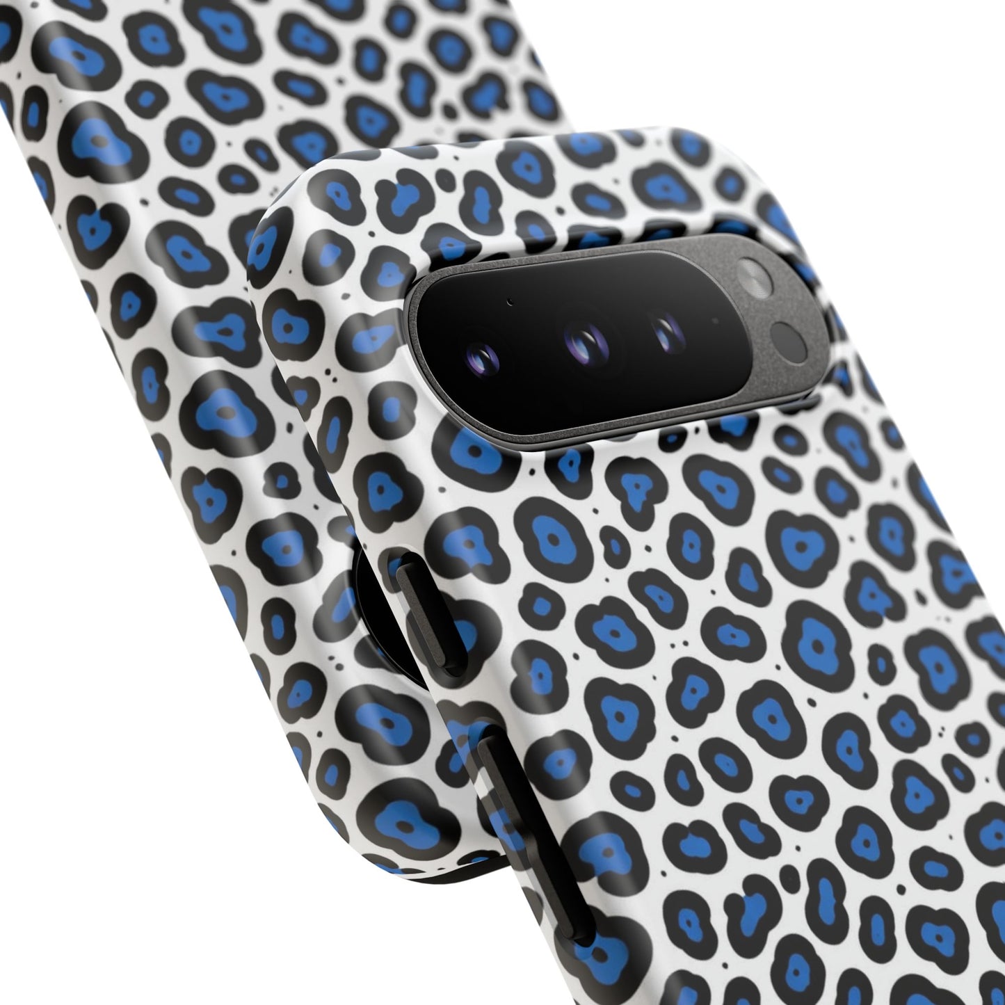 Blue Leopard Print Phone Case – Tough Protective Cover