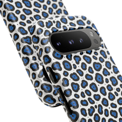 Blue Leopard Print Phone Case – Tough Protective Cover
