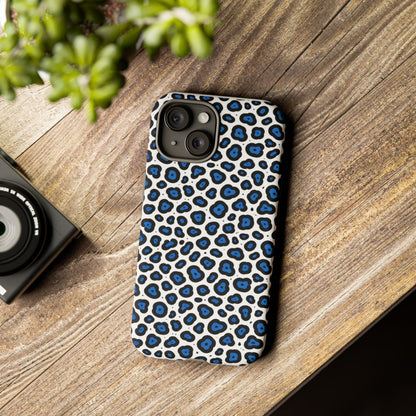 Blue Leopard Print Phone Case – Tough Protective Cover