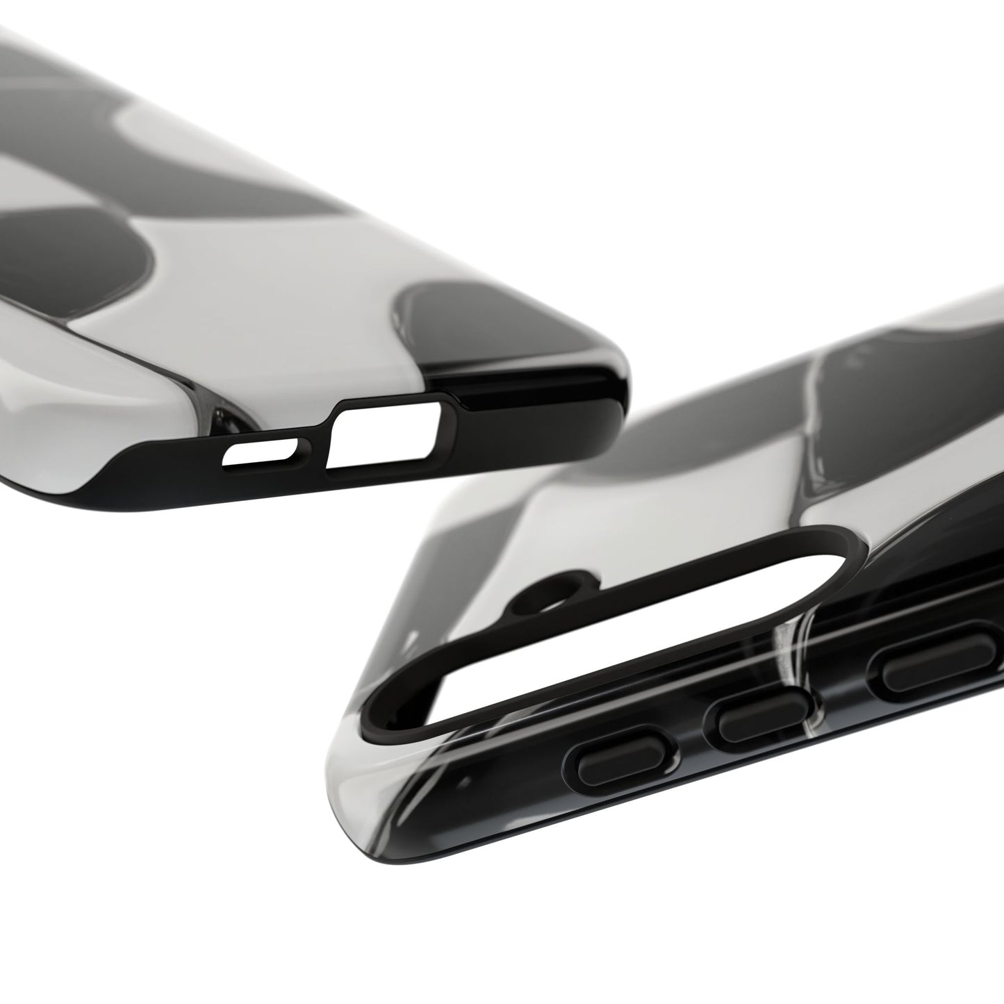 Black & White Abstract Pattern Tough Phone Case