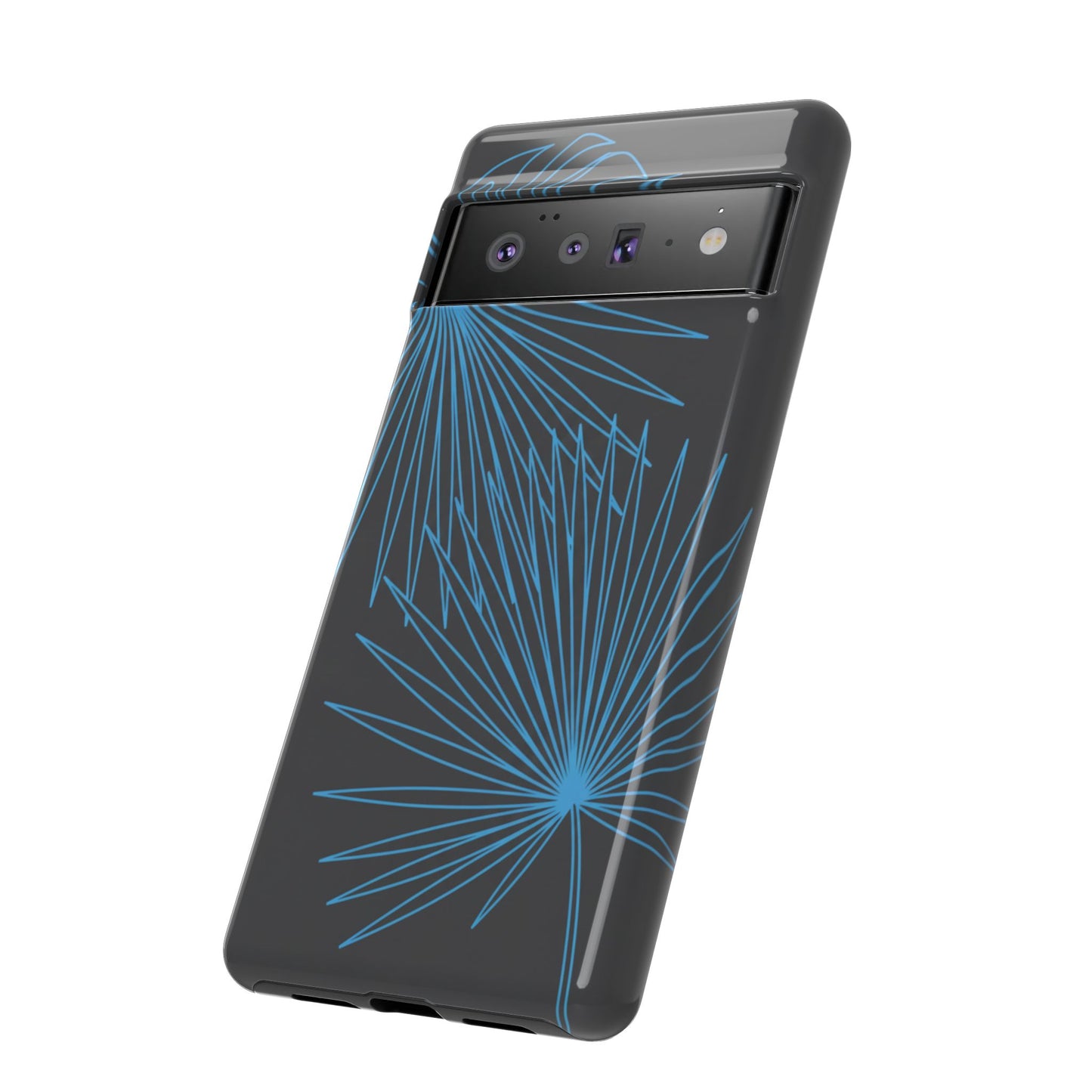 Blue Dandelion Burst Tough Phone Case — Protective Floral iPhone Cover