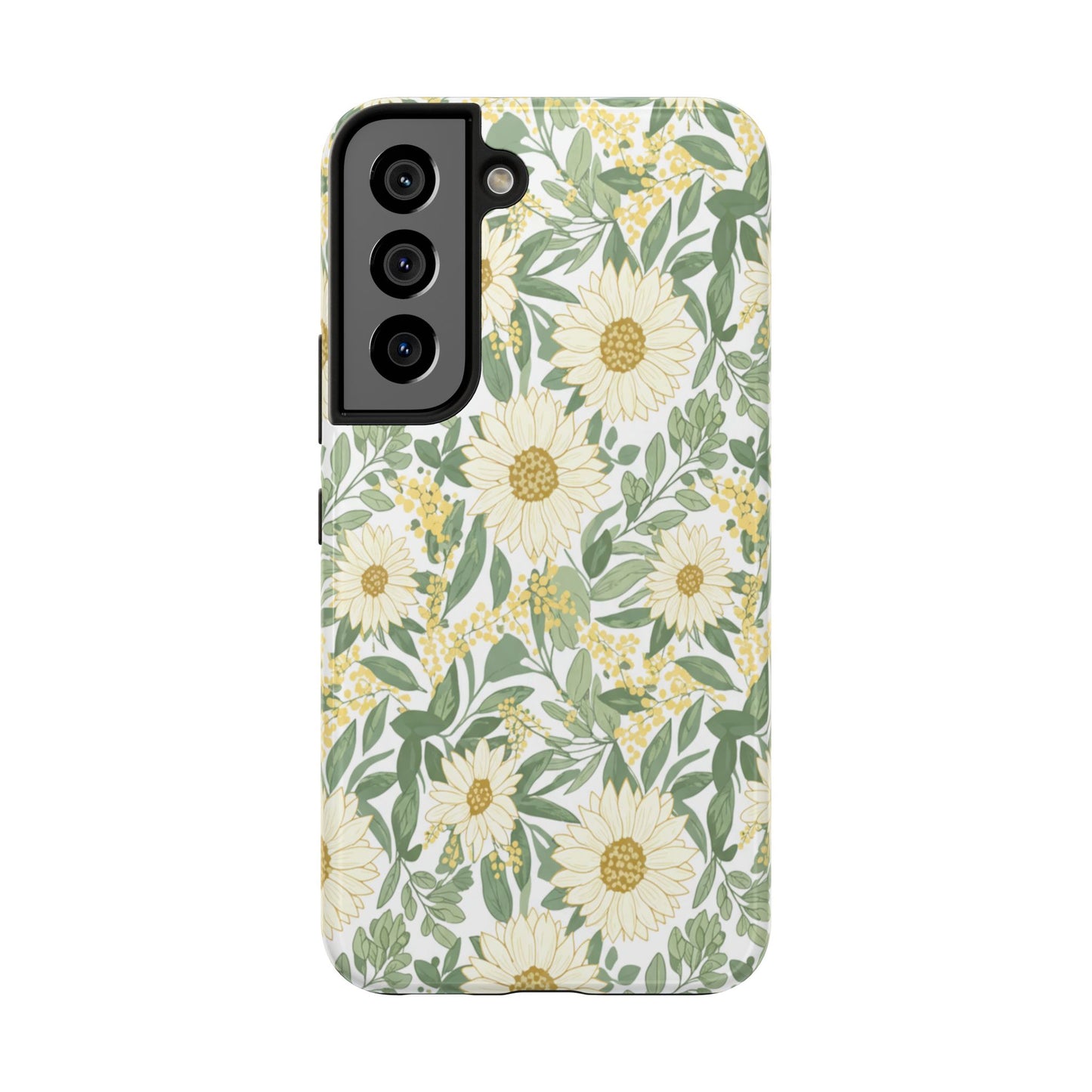 Daisy Meadow Tough Phone Case — Floral Protective Phone Cover