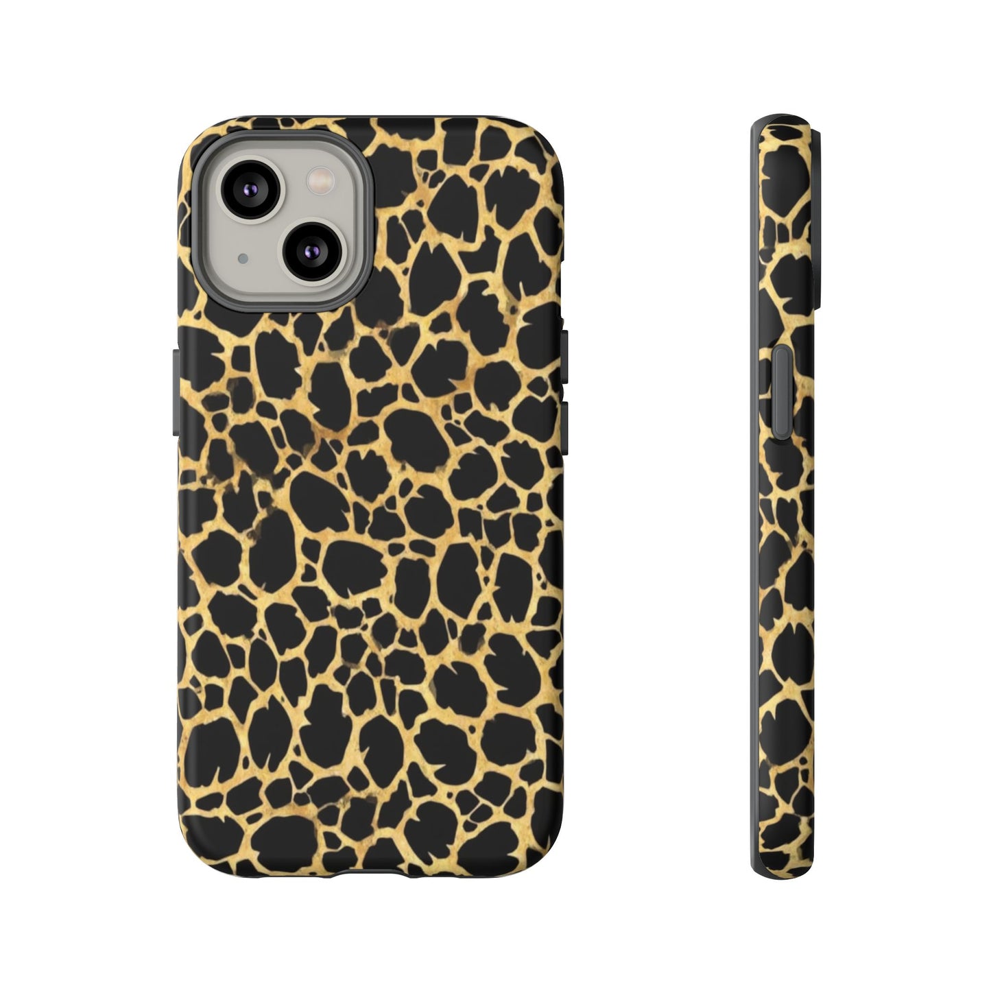 Giraffe Print Tough Phone Case — Durable Leopard-Style Protective Cover