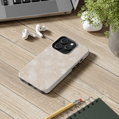 Marble Texture Tough Phone Case — Sandstone Protective Phone Cover