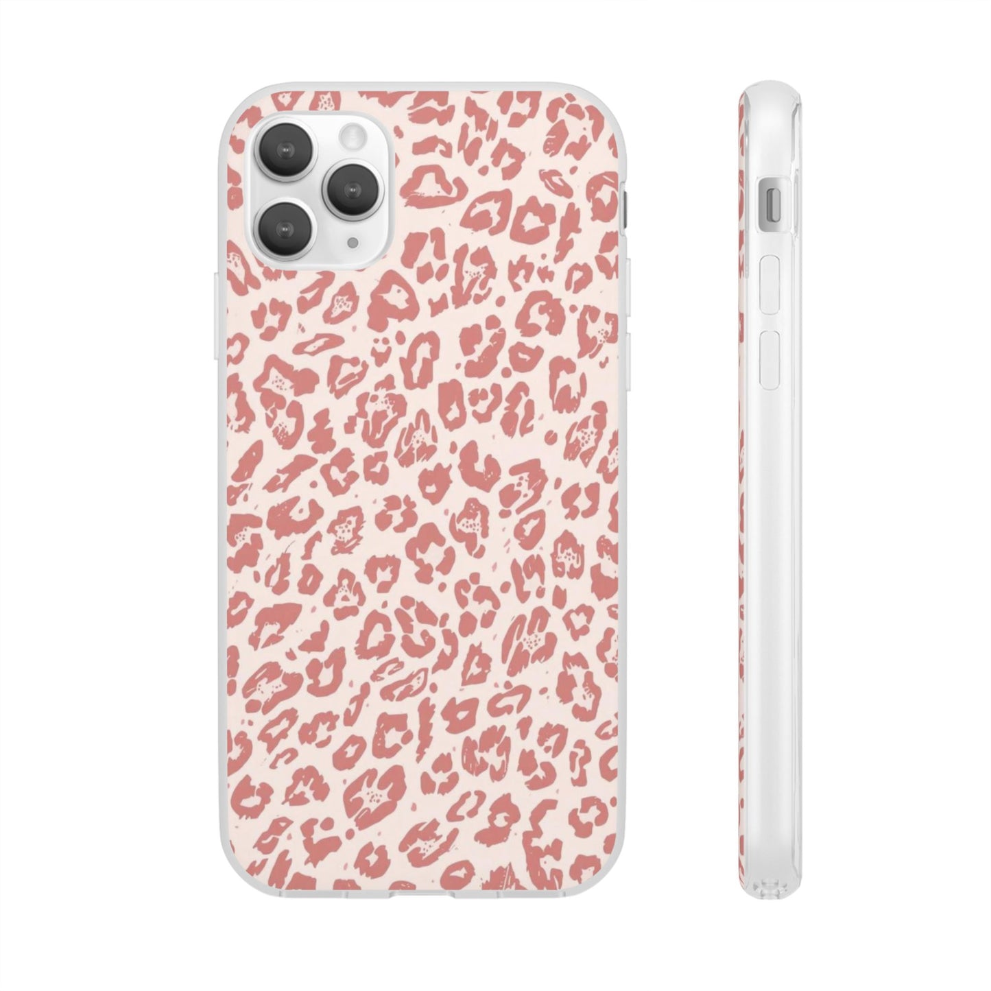 Pink Leopard Print Phone Case – Slim Flexible Protective Cover