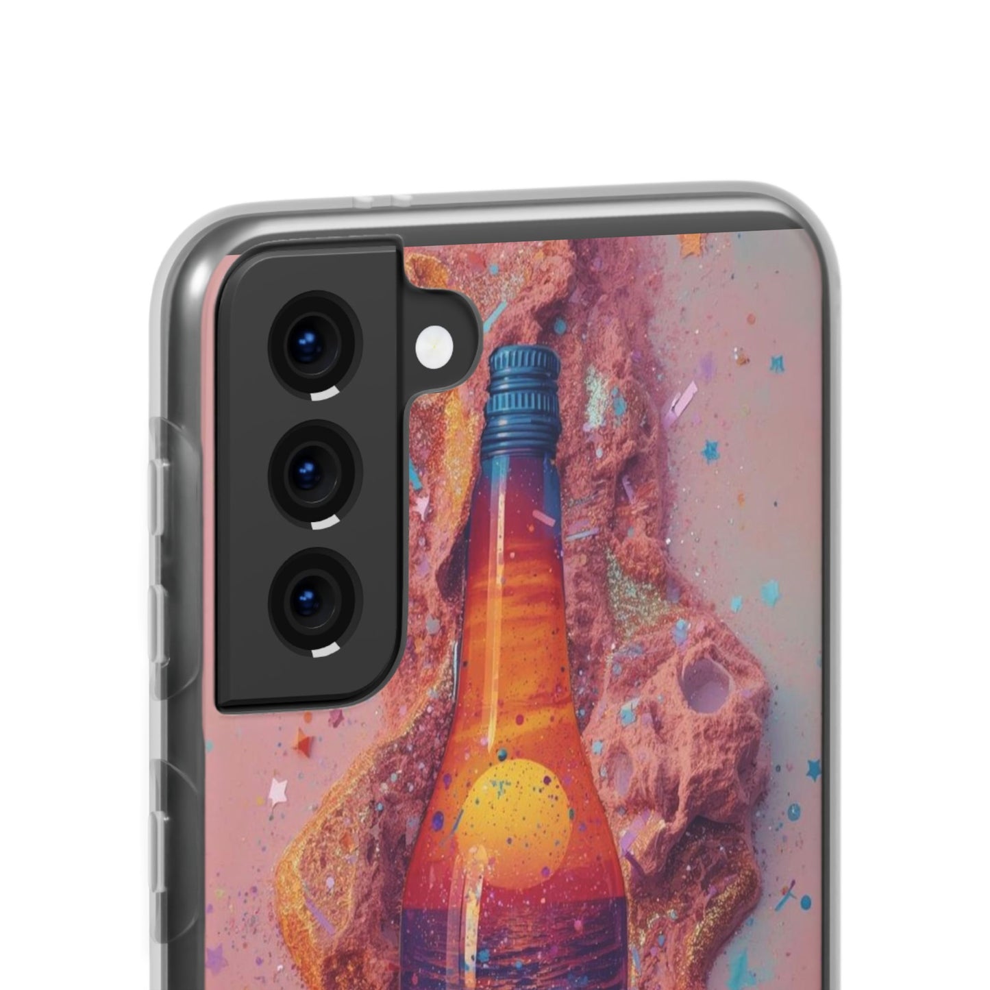 Phone Case — Surreal Sunset Bottle Art Flexible Protective Cover
