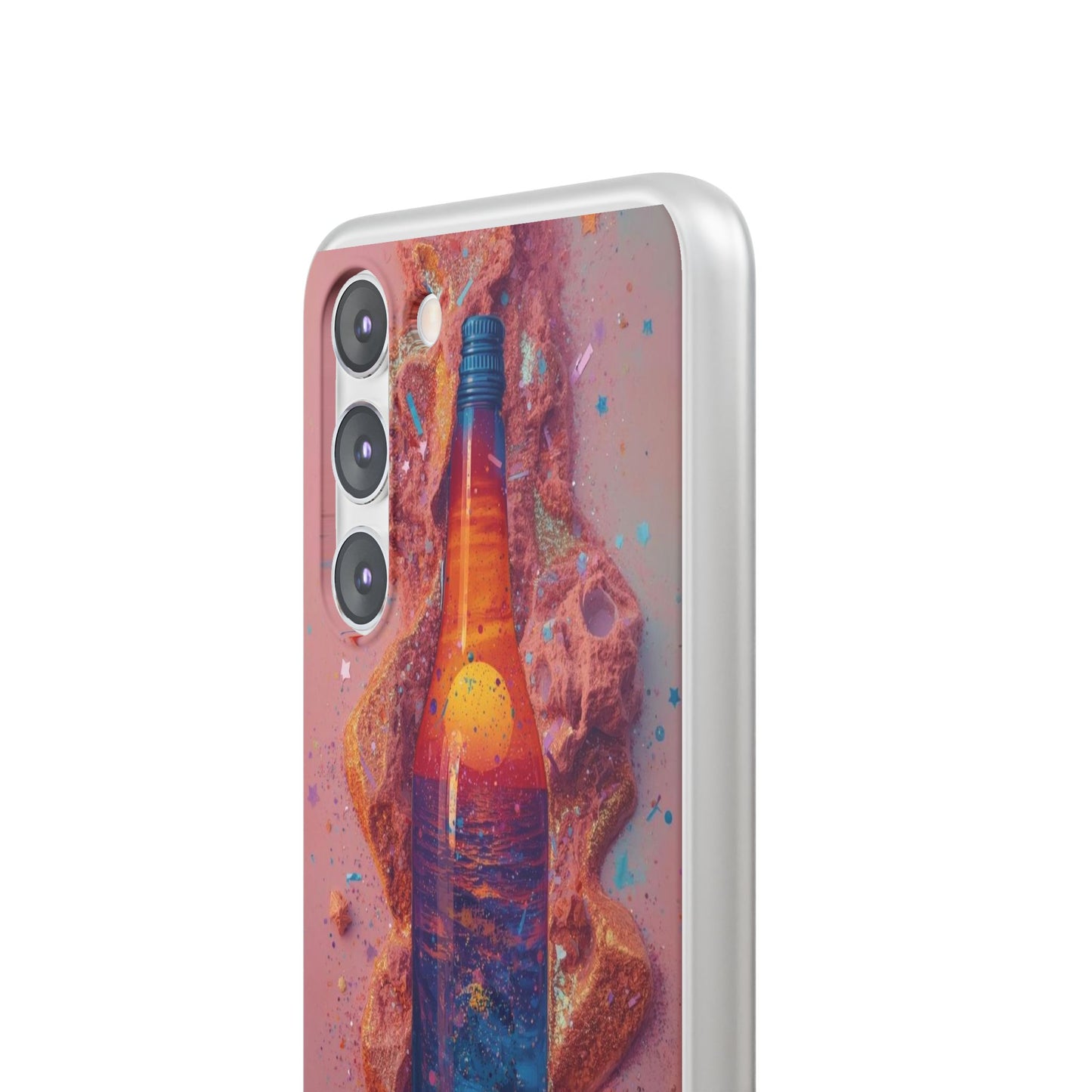 Phone Case — Surreal Sunset Bottle Art Flexible Protective Cover