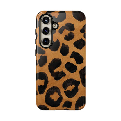 Leopard Print Tough Phone Case — Protective Animal Print iPhone Case