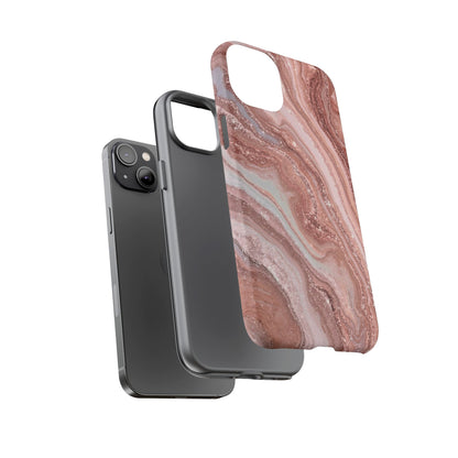 Rose Gold Marble Tough Phone Case