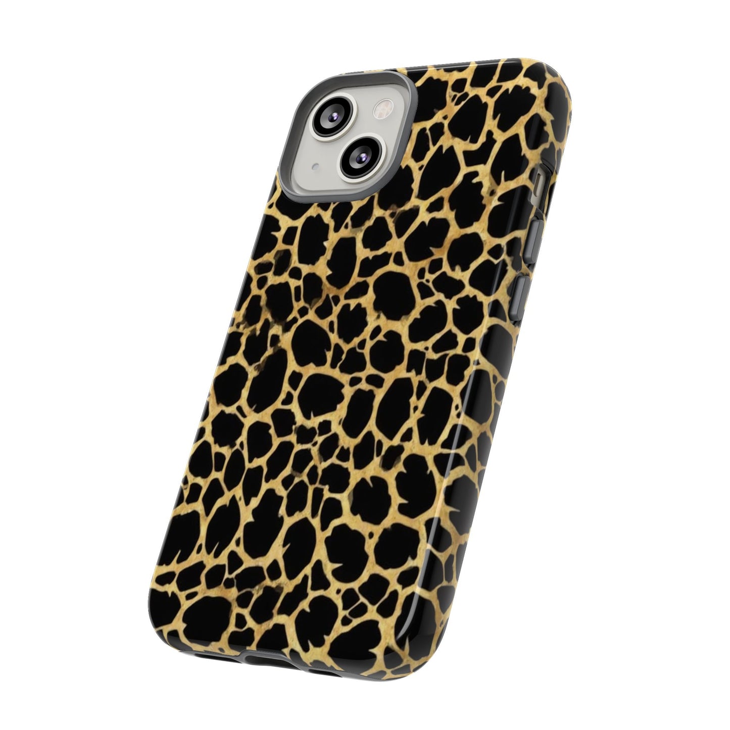 Giraffe Print Tough Phone Case — Durable Leopard-Style Protective Cover