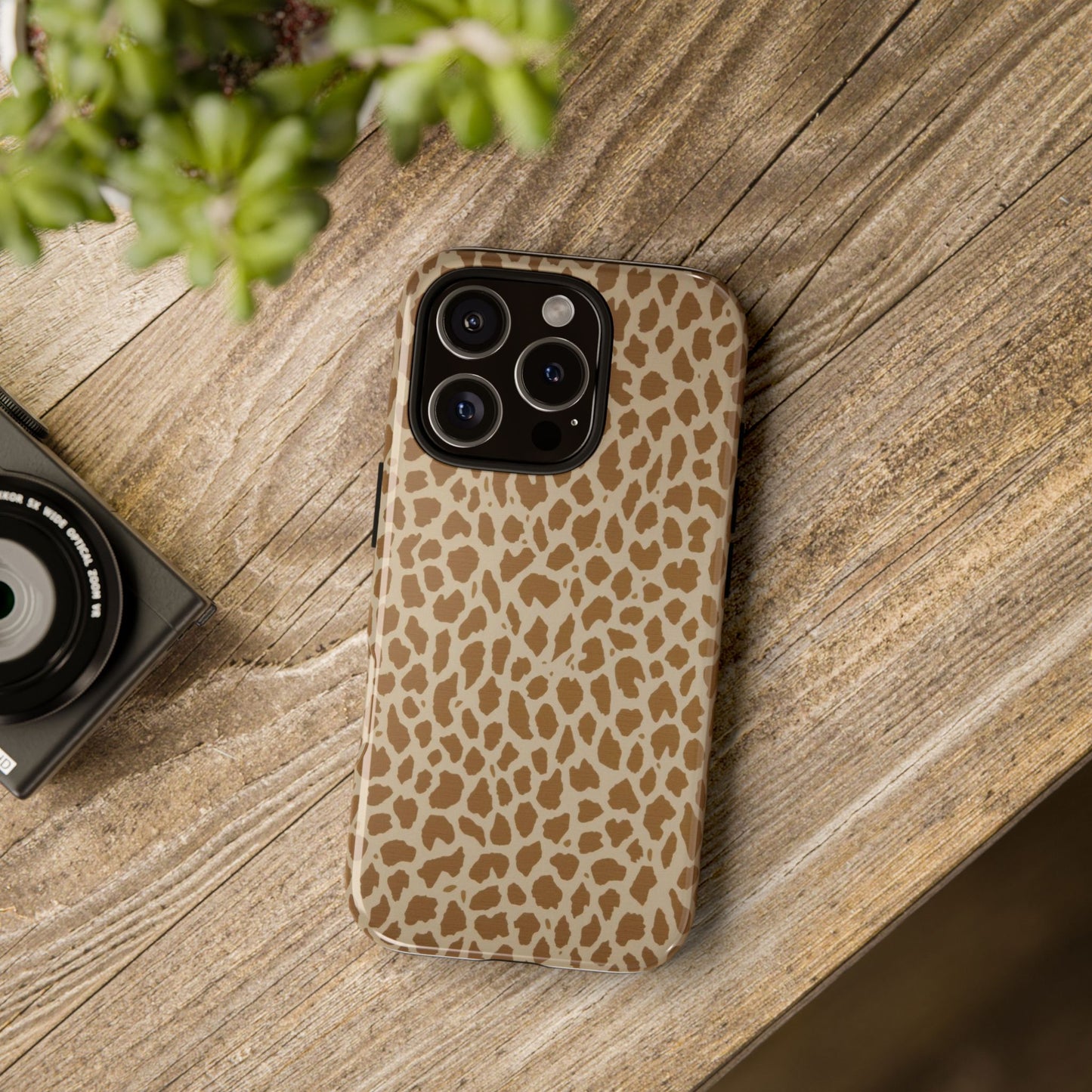 Leopard Print Tough Phone Case — Slim Protective Animal Pattern