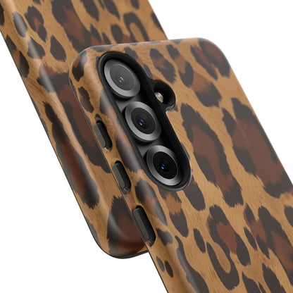 Leopard Print Tough Phone Case — Durable Animal Print Protective Cover