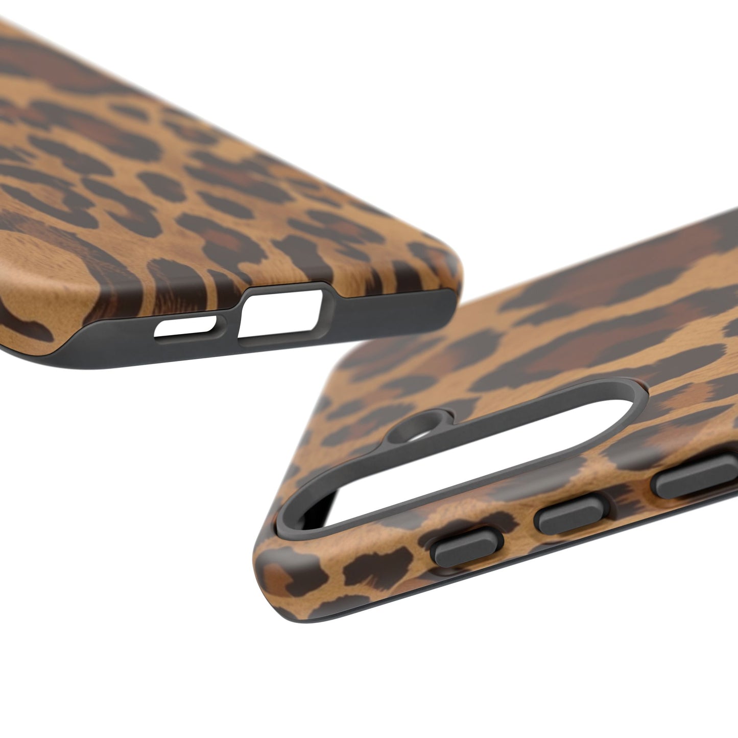 Leopard Print Tough Phone Case — Durable Animal Print Protective Cover