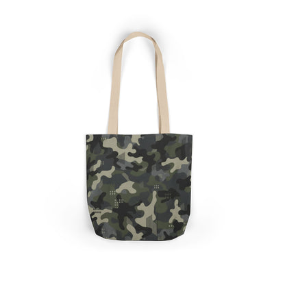 Camo Canvas Tote Bag – Military Green Camouflage Shoulder Tote