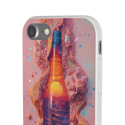 Phone Case — Surreal Sunset Bottle Art Flexible Protective Cover
