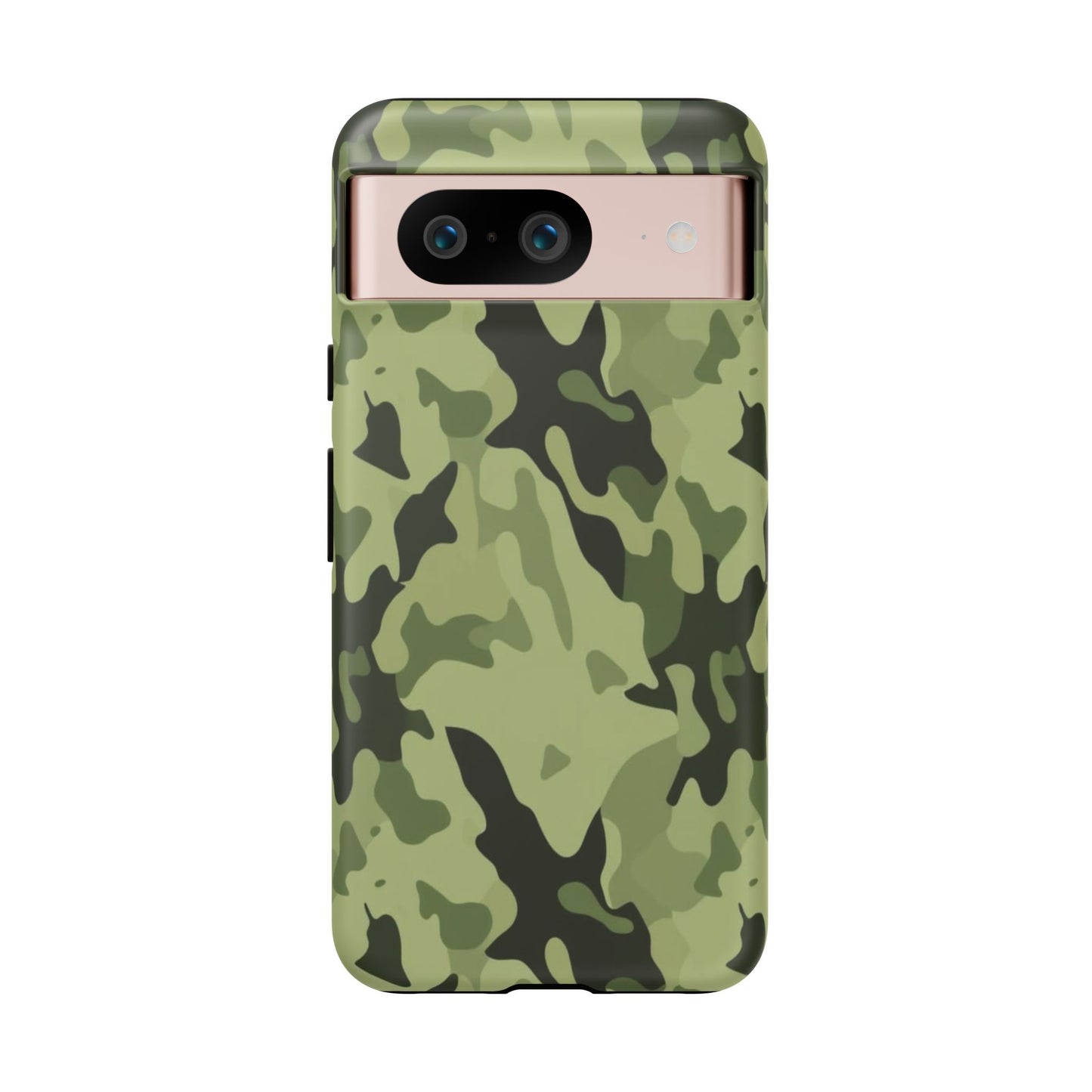 Camo Tough Phone Case — Military Green Protective iPhone Cover