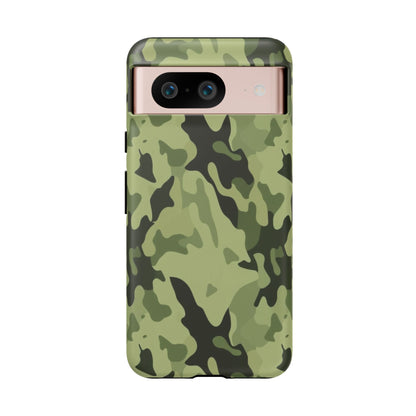 Camo Tough Phone Case — Military Green Protective iPhone Cover