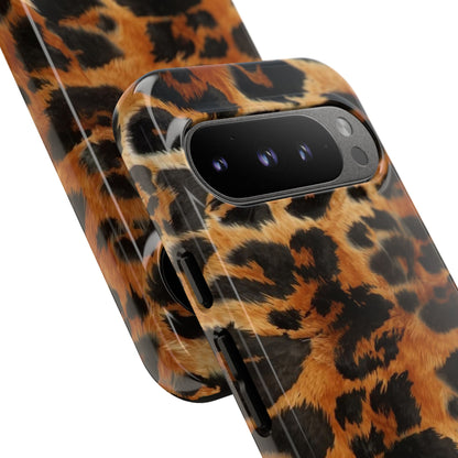 Leopard Print Tough Phone Case – Rugged Protective iPhone Cover