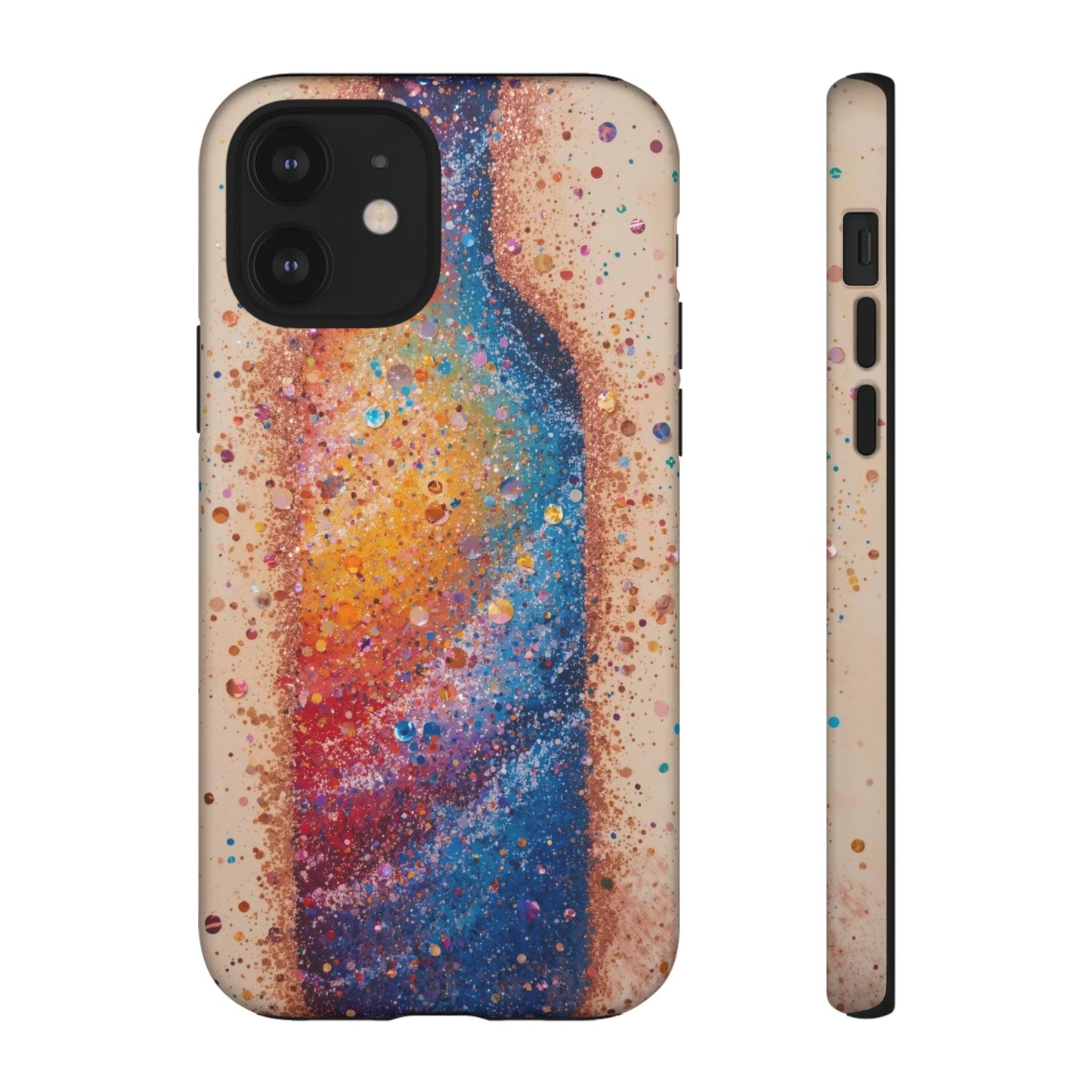 Galaxy Bottle Tough Phone Case — Colorful Nebula Splash iPhone Cover