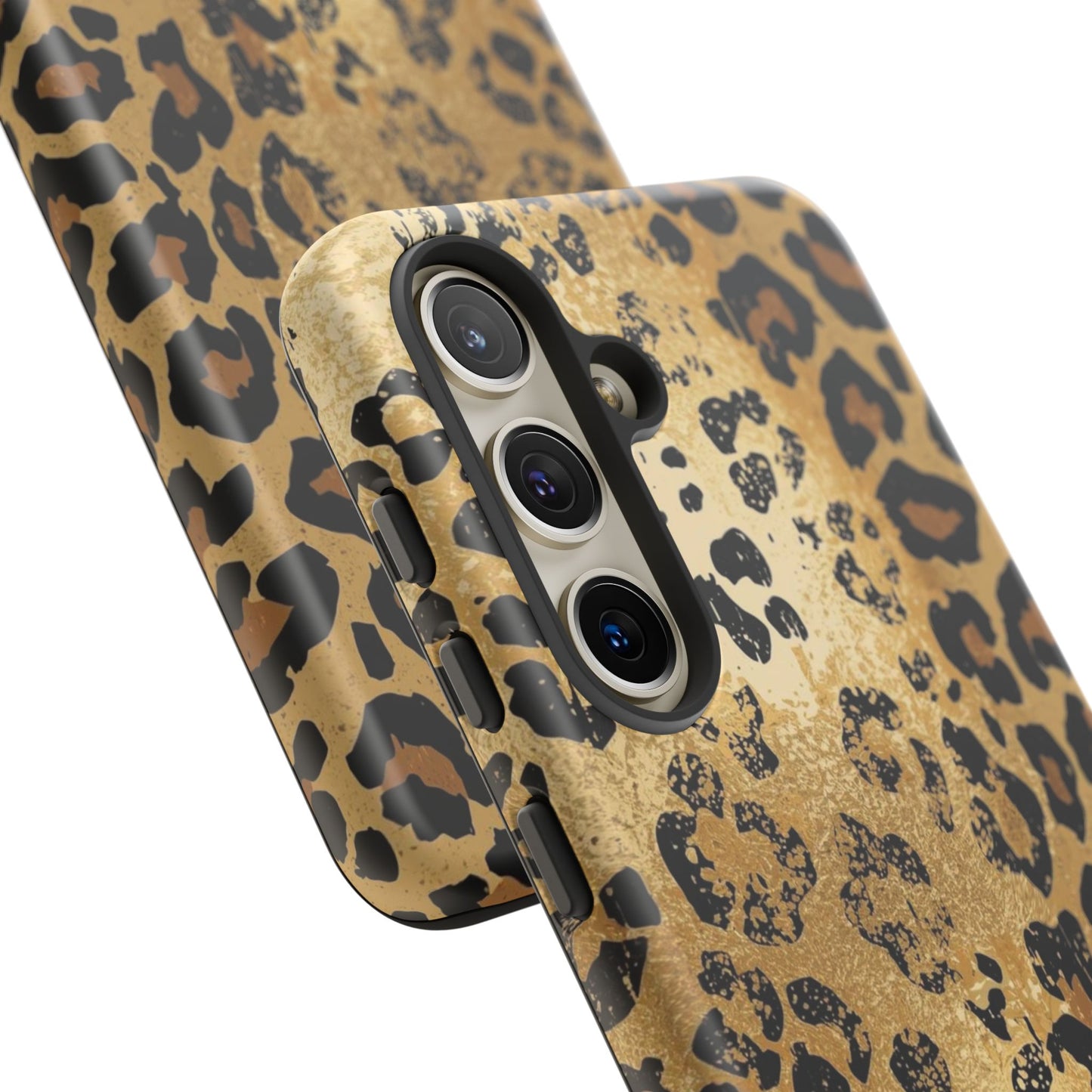 Leopard Print Tough Phone Case — Durable Protective iPhone Cover