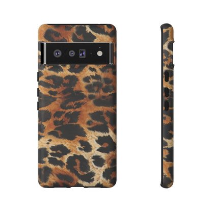 Leopard Print Tough Phone Case – Rugged Protective iPhone Cover