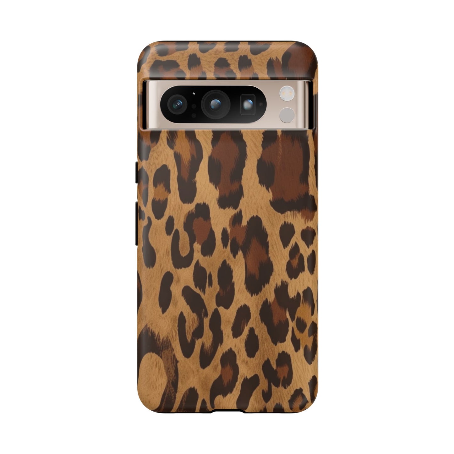 Leopard Print Tough Phone Case — Durable Animal Print Protective Cover