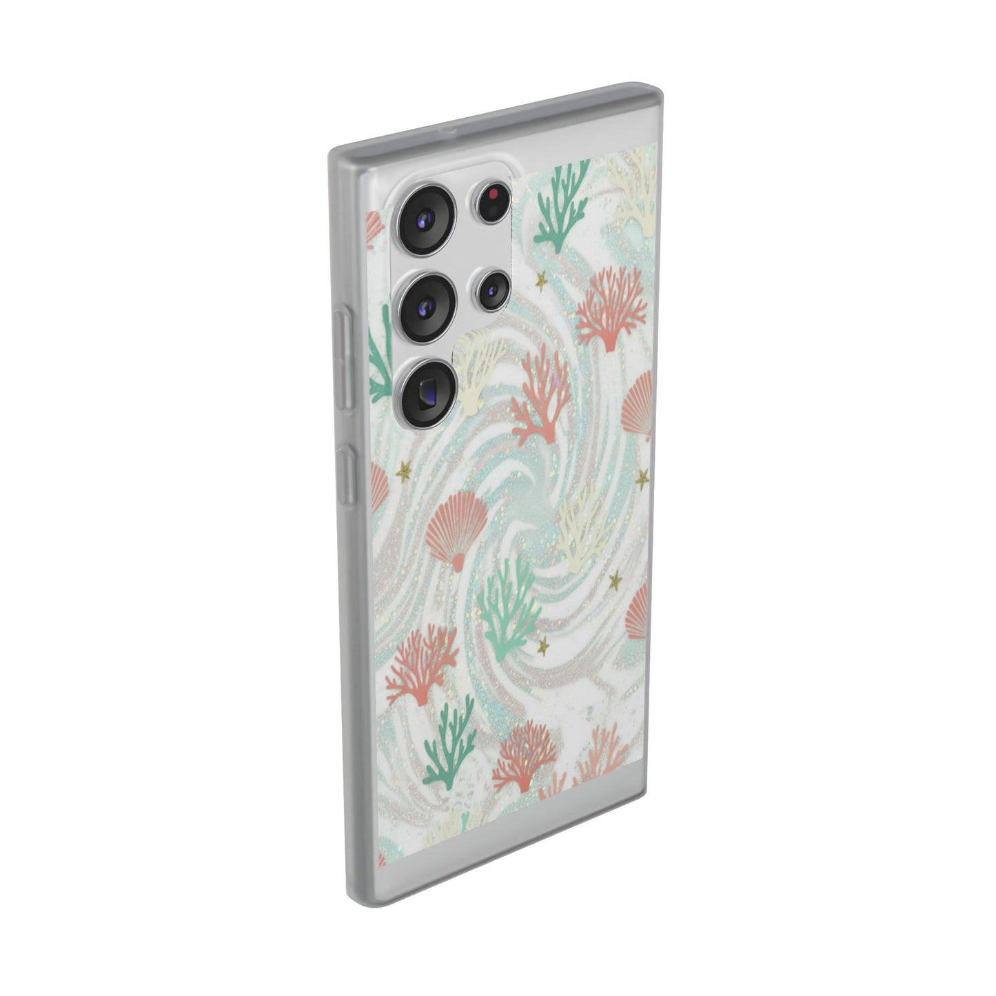 Pastel Seashell Phone Case — Coral Reef Wave iPhone Cover